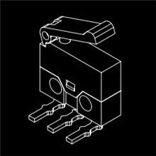 【防水微动开关】DS-038-A微动开关厂家鼠标微动开关