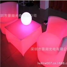 LED16色发光凳子30cm塑料方块遥控变色防水方块LEDcubetable