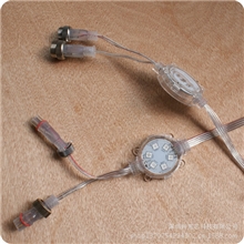 五公分6灯超高亮度点光源透明扁圆柱形外科全灌胶防水