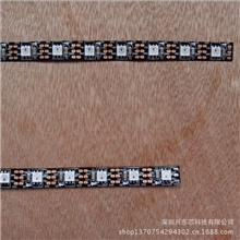 WS2812单点控制全彩软灯条黑色裸板1米60灯60段