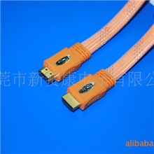 淘宝HDMIMINICABLE黄色注塑头连接线，HDMI高清晰扁平线