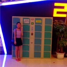 广东地区厂家提供非标定做中英文超市条码存包柜