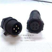 现货防水防尘航空插头面板式4芯防水接插件