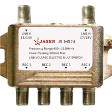 2*4SatelliteMultiswitch卫星信号多路切换开关二进四出JS-MS24
