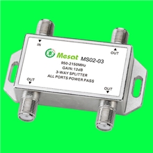 有源卫星信号三路功分器