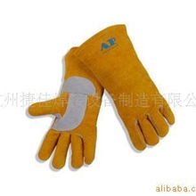 供应金黄色护掌烧焊手套