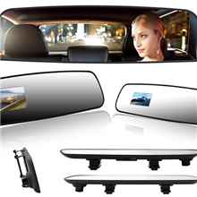 厂家批发DV400高清超薄后视镜行车记录仪车载DVR联咏方案