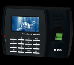 中控科技K28时尚型指纹考勤机采用混合式引擎识别算法