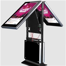双屏立式广告机42寸可按要求定制