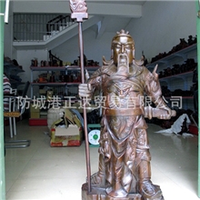 越南木质工艺品批发红木摆件木雕招财关公带刀关帝创意礼品