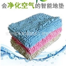 厂家低价直销超细纤维有底雪尼尔地毯浴室防滑垫毛高2.8CM