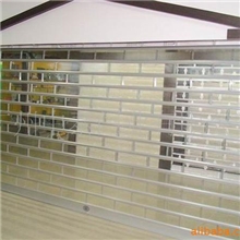 供应直型S型条型透明水晶卷闸门