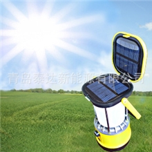 【专利生产】太阳能灯8LED野营灯手提灯马灯应急灯，工厂直销