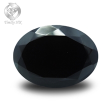 天然戒面天俐裸石切工精细半宝石黑尖晶BlackSpinelOV