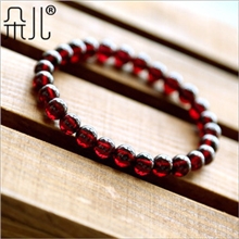 纯天然水晶巴西酒红石榴石美容颜颜女天然正品水晶饰品