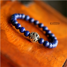 朵儿出品阿富汗帝王青高性价比青金石手链转运手链