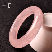 朵儿~送女友天然粉水晶手镯冰种粉晶复古饰品爱情招桃花