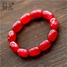 朵儿出品天然爆红玛瑙手链冰种玛瑙颜色超美哦