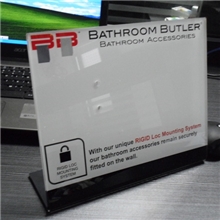 [一元样品]亚克力L型桌牌，有要玻璃L型展示架，台卡亚克力