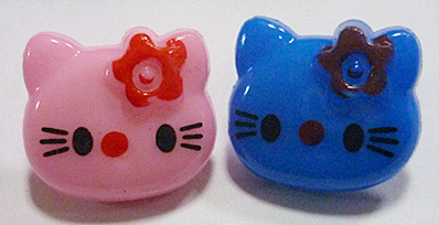 厂家直销可爱塑料扣卡通童装扣HELLOKITTY猫头扣