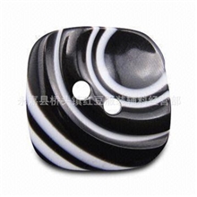 厂家直销新型两眼方形树脂纽扣衬衫扣/大衣时装扣