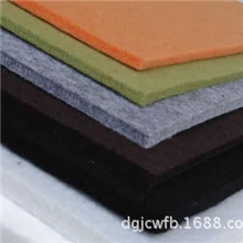 针刺棉黑色3mm涤纶针刺无纺布