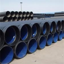 雨季防洪用大口径排污管PE排水管黑色波纹管