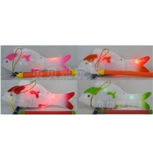 爆电动鱼带灯光、江南音乐23CM灯笼鱼其他类玩具热销产品5153