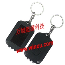 大量供应3LED背面太阳能钥匙扣手电筒