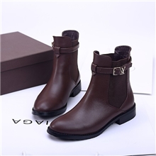 欧洲站新款2013秋季真皮短靴方跟马丁靴简约牛皮靴子圆头骑士靴