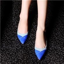 13RV新款真皮欧美潮鞋尖头平底拼色四季单鞋女单鞋开车鞋一件代发