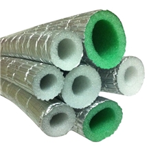 真正锡箔材料抗晒防老化空调管道保温管铝箔隔热pe发泡保温