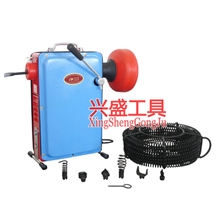 电动管道疏通器GQ100管道疏通机管道清理机弹簧疏通器