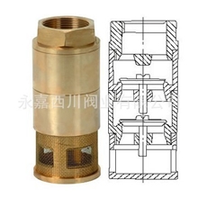 铜双门底阀，双门底阀，铜底阀