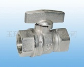 供应铜阀门铜球阀黄铜蝶形内丝球阀