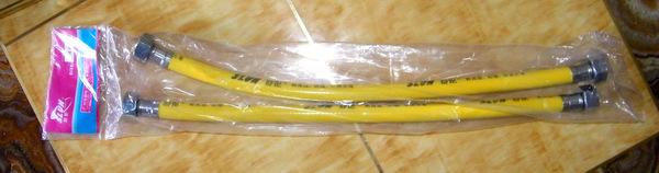 【舒伦牌】黄色防爆管40cm进水管耐高温抗压进水管