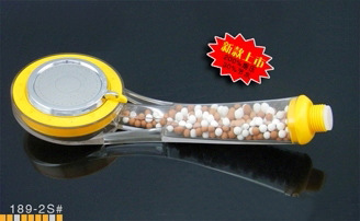 【专利产品】189-2S型手持花洒透明增压花洒节水不锈钢面板负离子