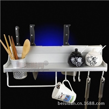 太空铝调味品架多功能厨房置物收纳菜刀架卫浴五金挂架/件套装筷