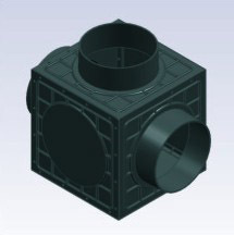 宸德厂家直销塑料检查井成品检查井塑料井检查井600-400直通井