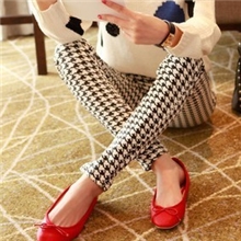 2013秋冬青花瓷时尚千鸟格九分裤加绒加厚保暖裤打底裤批发