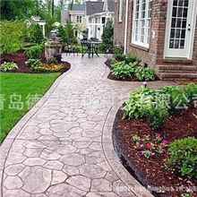 供应各种艺术地坪、各种图案、各种花色胶南专业施工公司