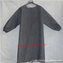 劳保工作服牛仔劳动布反穿衣成人长袖围裙罩衣