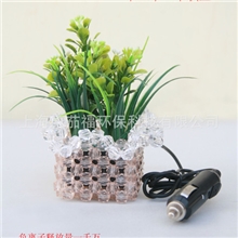 会销赠品13年投资项目车载用品车载盆景仿真盆景通电制氧