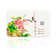 青花商务礼品，苹果周边配件之5000毫安青花、彩花移动电源