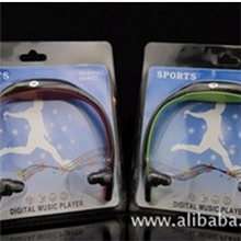 时尚头戴式运动MP3/无线插卡耳机MP3播放器/跑步挂耳式MP3