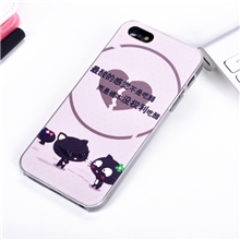 厂家批发优质iphone5手机壳透明边彩绘手机壳苹果5s手机保护套