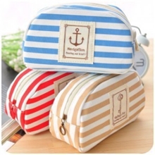 1237小清新海军风化妆包零钱包杂物收纳包手拿包0.04