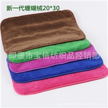 新一代珊瑚绒毛巾韩式多功能珊瑚绒地板抹布双层质量好混批