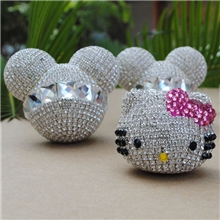 龙创正品贴钻kt米奇汽车风口香水镶钻车载香水汽车用品