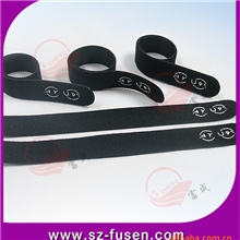 低价批发射出勾粘扣布电线扎带，背对背魔术贴扎带（环保）